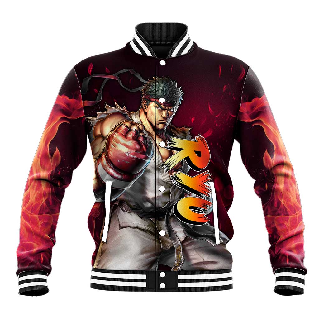 Ryu - Street Fighter Baseball Jacket Anime Style