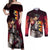 Ryu - Street Fighter Couples Matching Off Shoulder Maxi Dress and Long Sleeve Button Shirt Anime Style