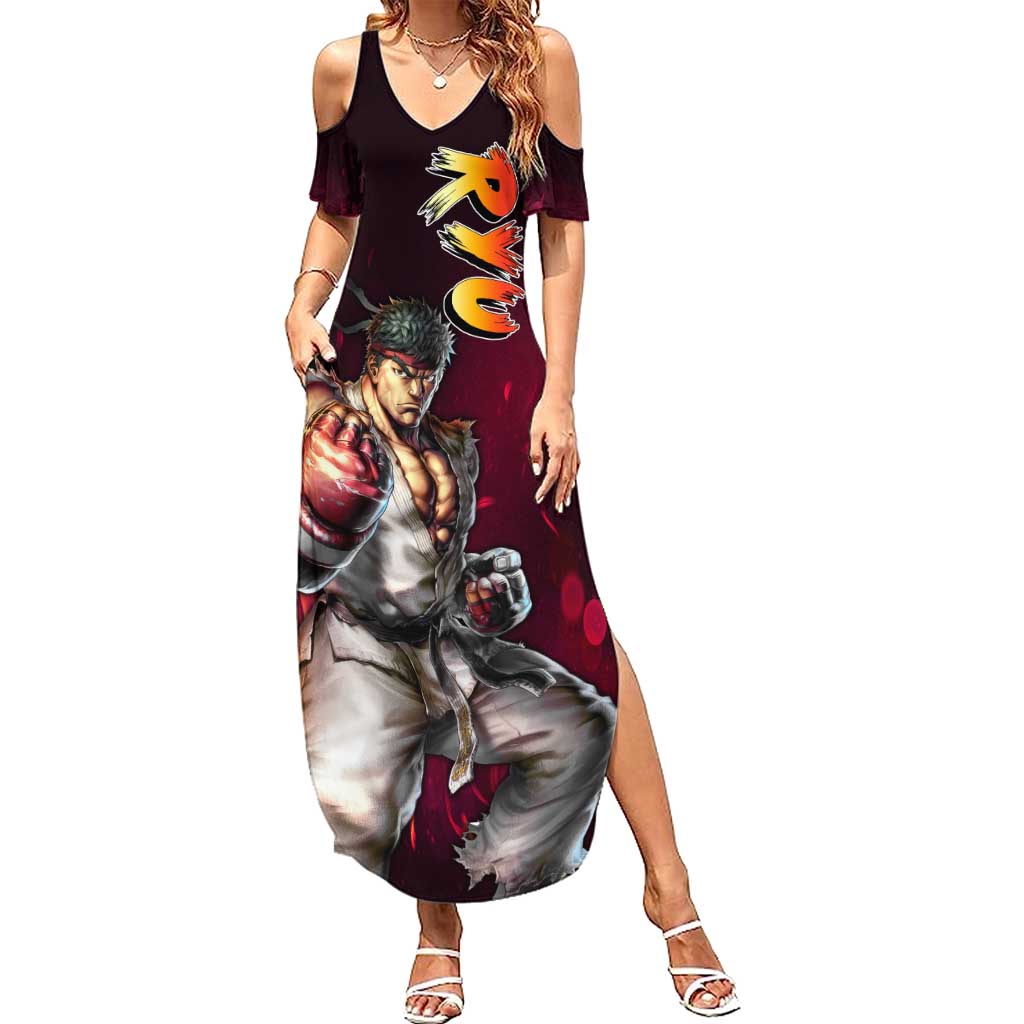 Ryu - Street Fighter Summer Maxi Dress Anime Style