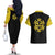 Trafalgar D. Law - One Piece Couples Matching Off The Shoulder Long Sleeve Dress and Hawaiian Shirt Anime Mix Manga Style