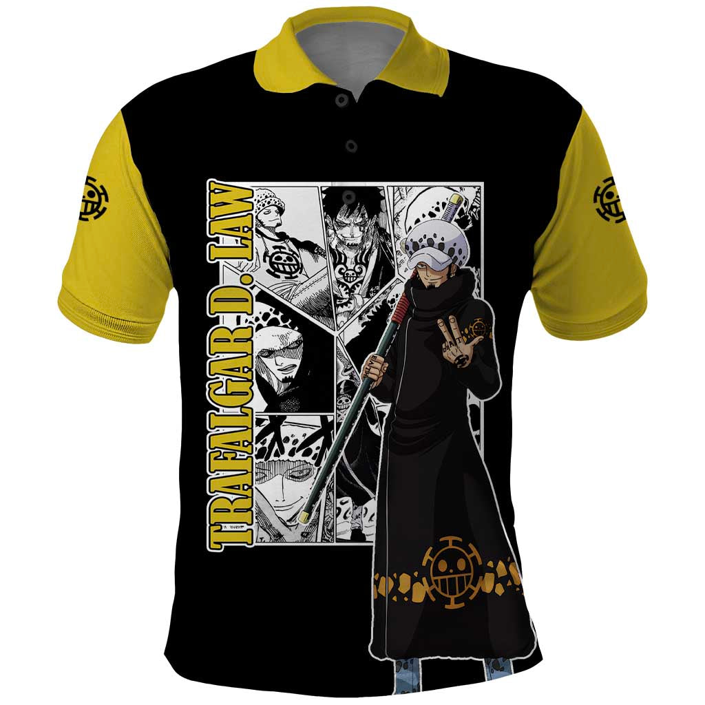 Trafalgar D. Law - One Piece Polo Shirt Anime Mix Manga Style