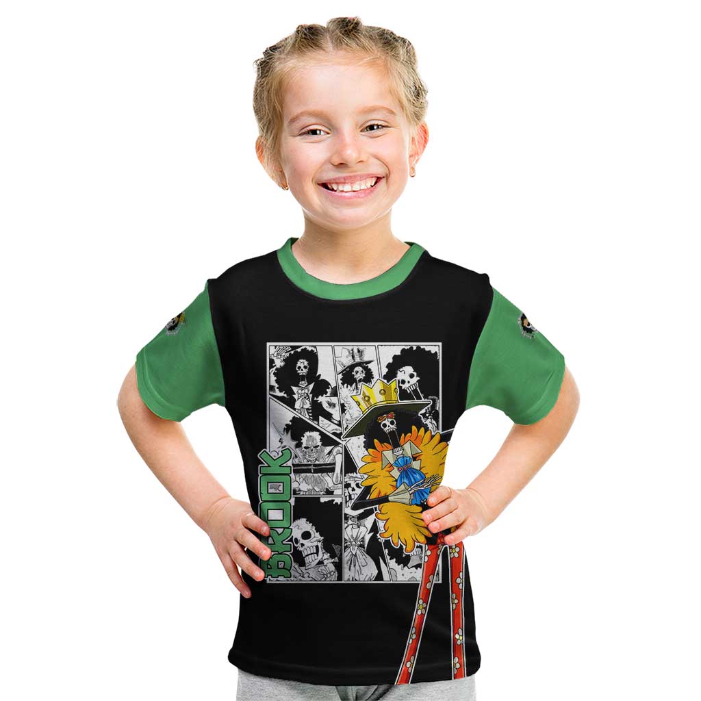 Brook - One Piece Kid T Shirt Anime Mix Manga Style