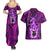 Blazing Espeon Couples Matching Summer Maxi Dress and Hawaiian Shirt Anime Style