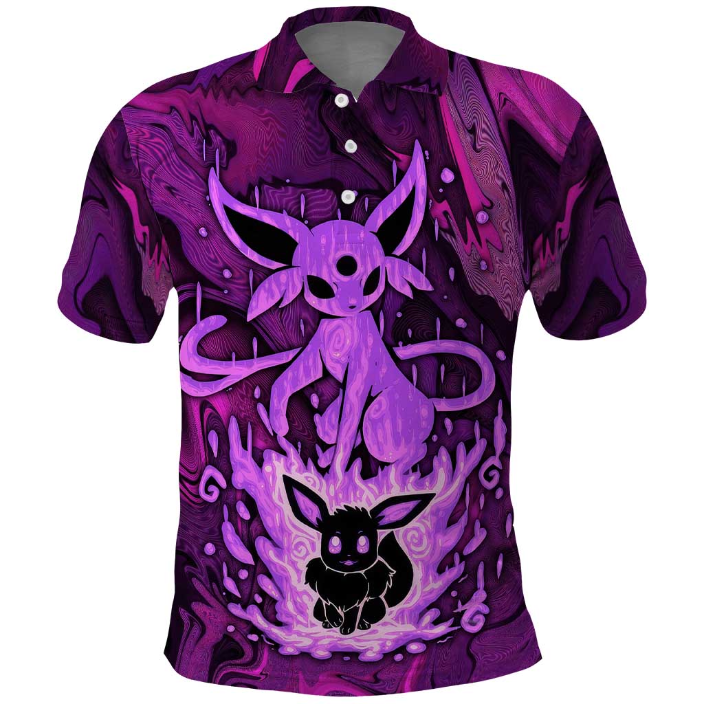 Blazing Espeon Polo Shirt Anime Style