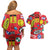 Akira Full Decals Couples Matching Off Shoulder Short Dress and Hawaiian Shirt Anime Style