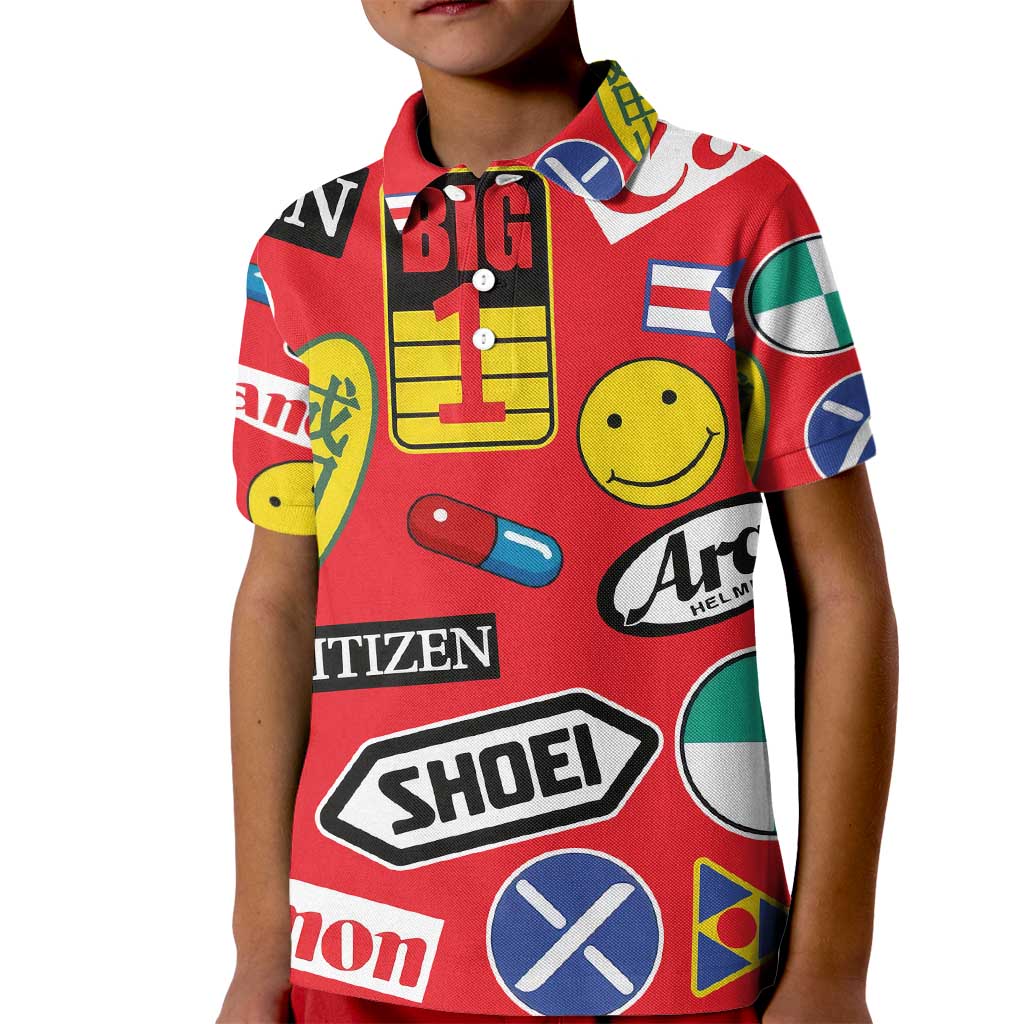 Akira Full Decals Kid Polo Shirt Anime Style