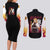 Kyojuro Rengoku Demon Slayer Couples Matching Long Sleeve Bodycon Dress and Long Sleeve Button Shirt Anime Style