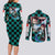 Kamado Tanjiro Haori Demon Slayer Couples Matching Long Sleeve Bodycon Dress and Long Sleeve Button Shirt Anime Style