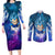 Trippy Astral Vegeta Dragon Ball Z Couples Matching Long Sleeve Bodycon Dress and Long Sleeve Button Shirt Anime Style