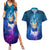 Trippy Astral Vegeta Dragon Ball Z Couples Matching Summer Maxi Dress and Hawaiian Shirt Anime Style