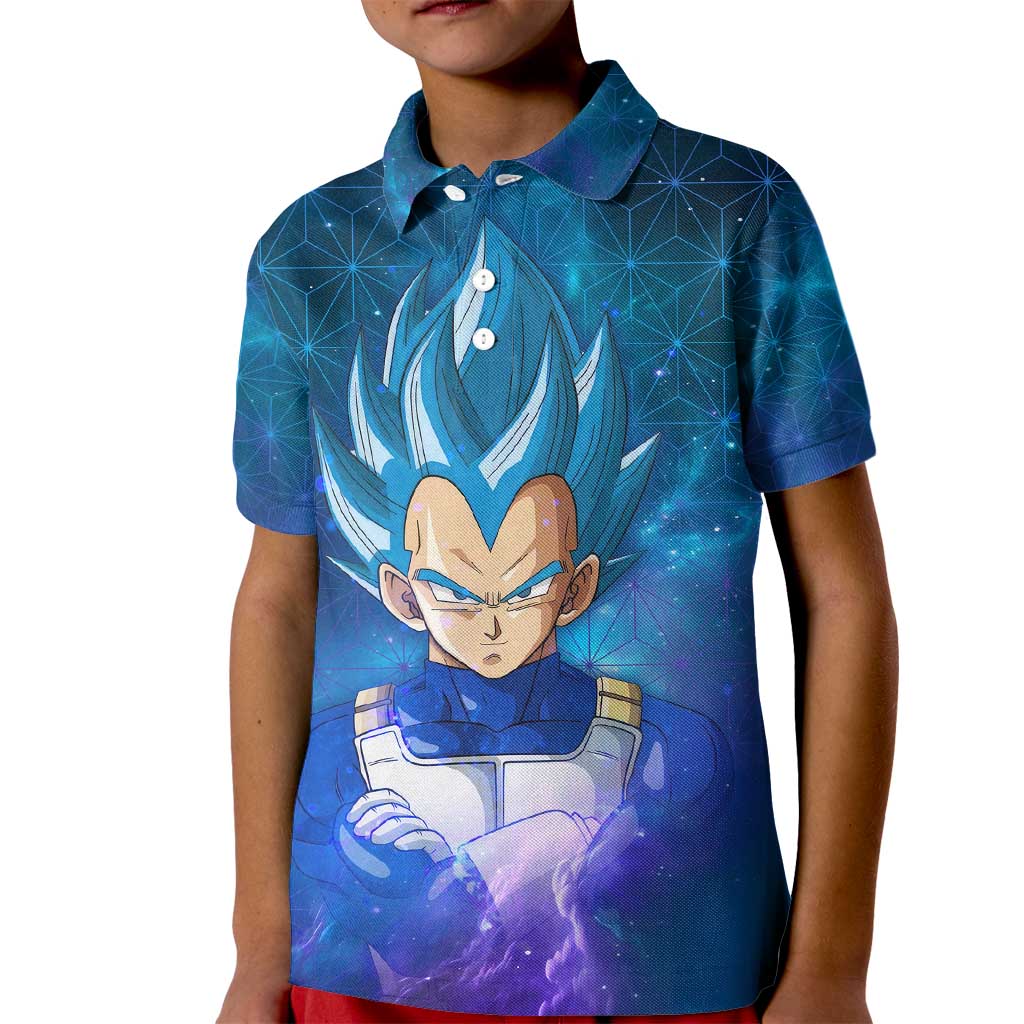 Trippy Astral Vegeta Dragon Ball Z Kid Polo Shirt Anime Style