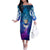 Trippy Astral Vegeta Dragon Ball Z Off The Shoulder Long Sleeve Dress Anime Style