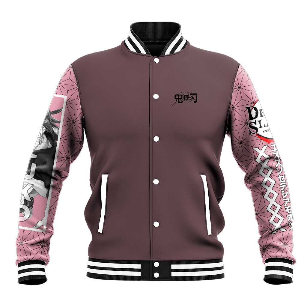 Kamado Nezuko Demon Slayer Baseball Jacket Anime Style