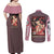 Kamado Nezuko Demon Slayer Couples Matching Off Shoulder Maxi Dress and Long Sleeve Button Shirt Anime Style