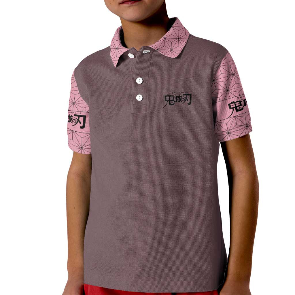 Kamado Nezuko Demon Slayer Kid Polo Shirt Anime Style