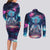 Rick and Morty Trippy Cosmic Rick Hoodie Couples Matching Long Sleeve Bodycon Dress and Long Sleeve Button Shirt Trippy Style