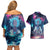 Rick and Morty Trippy Cosmic Rick Hoodie Couples Matching Off Shoulder Short Dress and Hawaiian Shirt Trippy Style