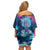 Rick and Morty Trippy Cosmic Rick Hoodie Off Shoulder Short Dress Trippy Style