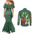 Yoshi Mario Bros Couples Matching Mermaid Dress and Long Sleeve Button Shirt Anime Style