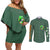 Yoshi Mario Bros Couples Matching Off Shoulder Short Dress and Long Sleeve Button Shirt Anime Style