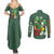 Yoshi Mario Bros Couples Matching Summer Maxi Dress and Long Sleeve Button Shirt Anime Style