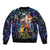 Vibing FLCL Bomber Jacket Anime Mix Colorful Abstract Style