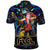 Vibing FLCL Polo Shirt Anime Mix Colorful Abstract Style