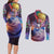 Trippy Howls Moving Castle Studio Ghibli Couples Matching Long Sleeve Bodycon Dress and Long Sleeve Button Shirt Anime Mix With Trippy Style