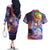 Trippy Howls Moving Castle Studio Ghibli Couples Matching Off The Shoulder Long Sleeve Dress and Hawaiian Shirt Anime Mix With Trippy Style