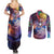 Trippy Howls Moving Castle Studio Ghibli Couples Matching Summer Maxi Dress and Long Sleeve Button Shirt Anime Mix With Trippy Style