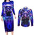 Trippy Gojo Satoru Jujutsu Kaisen Couples Matching Long Sleeve Bodycon Dress and Long Sleeve Button Shirt Anime Style