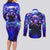 Trippy Gojo Satoru Jujutsu Kaisen Couples Matching Long Sleeve Bodycon Dress and Long Sleeve Button Shirt Anime Style