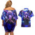 Trippy Gojo Satoru Jujutsu Kaisen Couples Matching Off Shoulder Short Dress and Hawaiian Shirt Anime Style