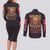 Colossal Titan Attack on Titan Couples Matching Long Sleeve Bodycon Dress and Long Sleeve Button Shirt Anime Style