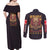 Colossal Titan Attack on Titan Couples Matching Off Shoulder Maxi Dress and Long Sleeve Button Shirt Anime Style