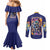 Vegeta V4 Dragon Ball Z Couples Matching Mermaid Dress and Long Sleeve Button Shirt Anime Style