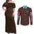 Tony Tony Chopper V4 One Piece Couples Matching Off Shoulder Maxi Dress and Long Sleeve Button Shirt Anime Style