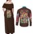 Tony Tony Chopper V4 One Piece Couples Matching Off Shoulder Maxi Dress and Long Sleeve Button Shirt Anime Style