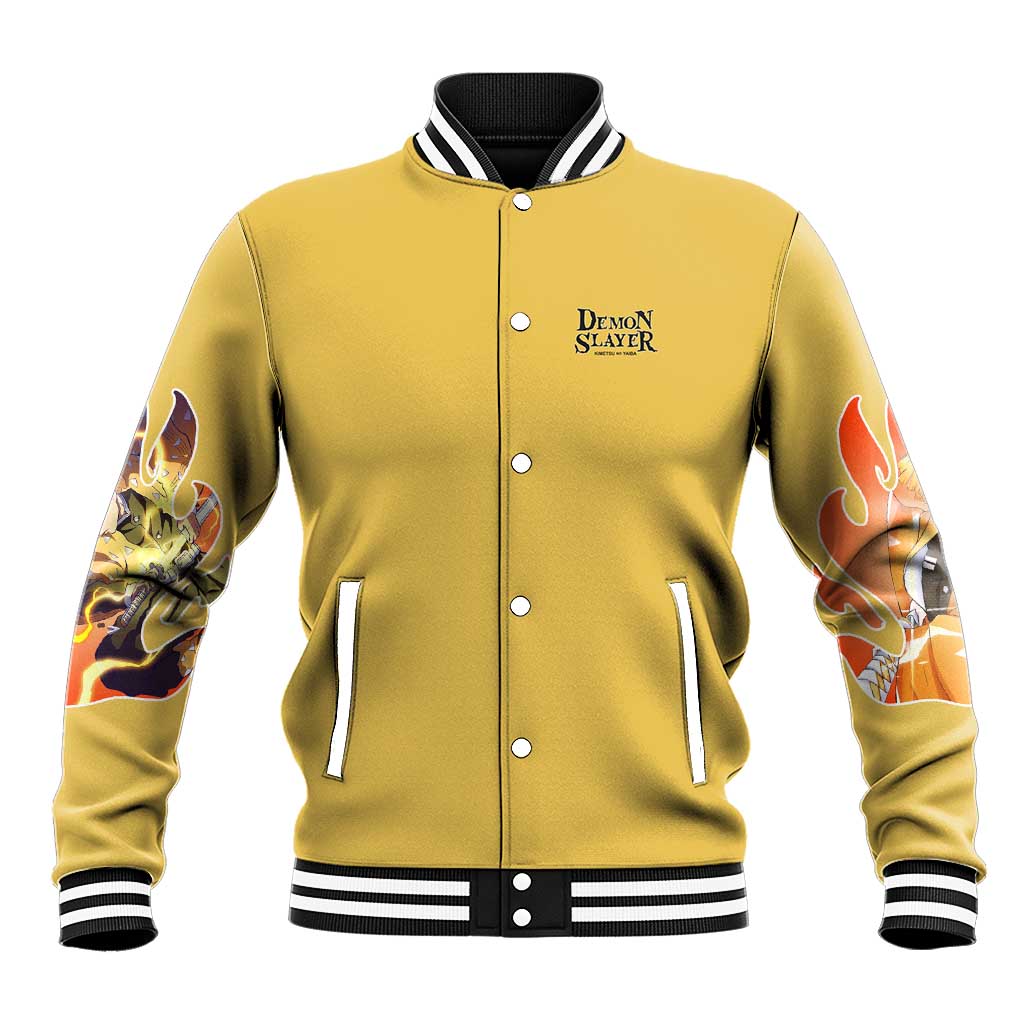 Agatsuma Zenitsu V2 Demon Slayer Baseball Jacket Anime Style