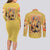 Agatsuma Zenitsu V2 Demon Slayer Couples Matching Long Sleeve Bodycon Dress and Long Sleeve Button Shirt Anime Style