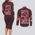 Kamado Nezuko V2 Demon Slayer Couples Matching Long Sleeve Bodycon Dress and Long Sleeve Button Shirt Anime Style