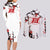 Frieza - Japan Style Anime Couples Matching Long Sleeve Bodycon Dress and Long Sleeve Button Shirt