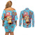 Tony Tony Chopper - Movie Red Couples Matching Off Shoulder Short Dress and Long Sleeve Button Shirt