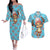 Tony Tony Chopper - Movie Red Couples Matching Off The Shoulder Long Sleeve Dress and Hawaiian Shirt