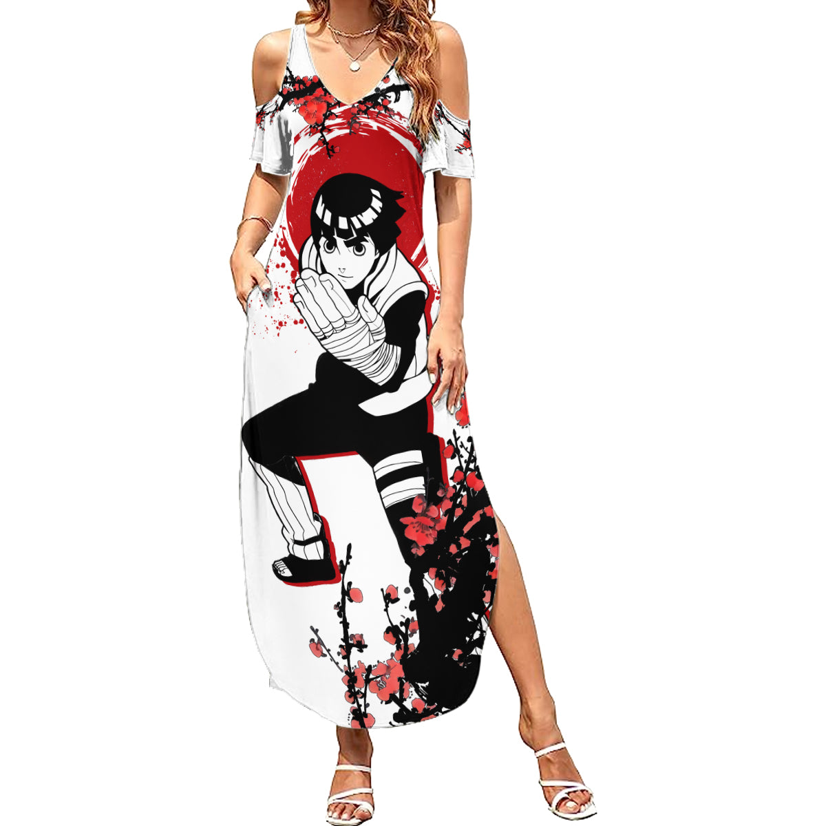 Rock Lee - Japan Style Anime Summer Maxi Dress