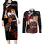 Kyojuro Rengoku - Japan Style Couples Matching Long Sleeve Bodycon Dress and Long Sleeve Button Shirt