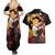 Kyojuro Rengoku - Japan Style Couples Matching Summer Maxi Dress and Hawaiian Shirt