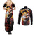 Kyojuro Rengoku - Japan Style Couples Matching Summer Maxi Dress and Long Sleeve Button Shirt