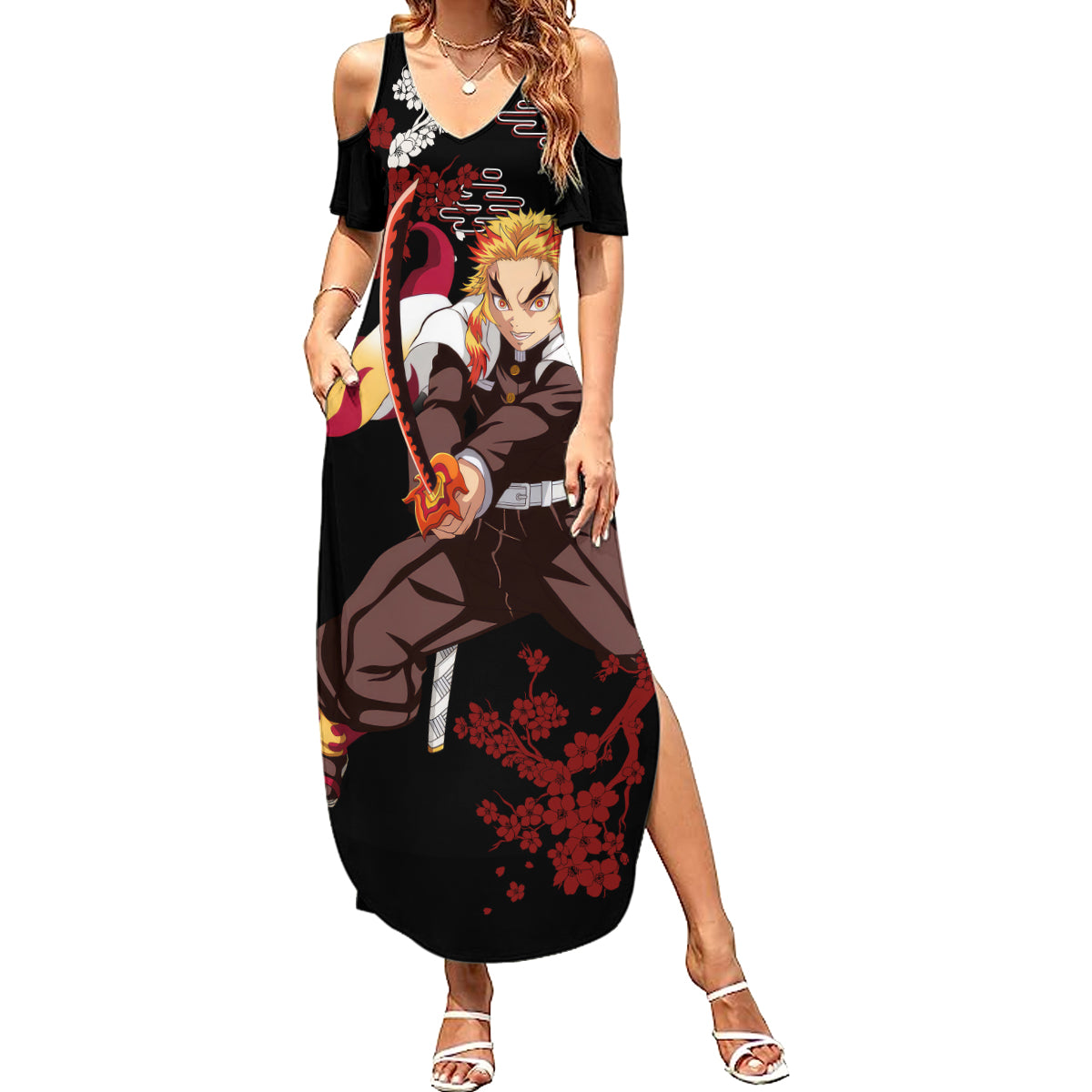 Kyojuro Rengoku - Japan Style Summer Maxi Dress