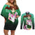 Sailor Jupiter Makoto Kino Couples Matching Off Shoulder Short Dress and Long Sleeve Button Shirt